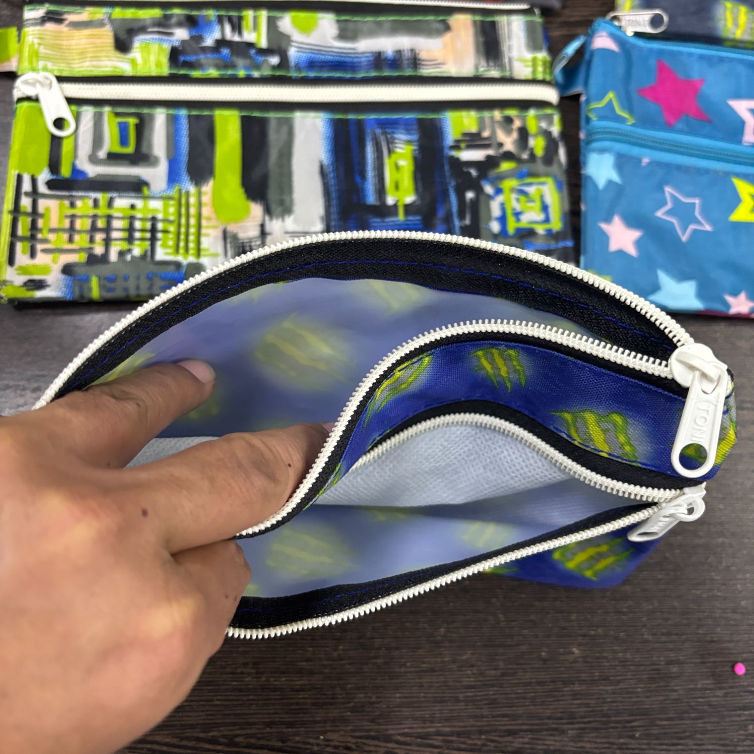 Pen Pencil Stationery Pouch for Kids | Multi-Purpose School Pouch for Boys & Girls | Spacious Zip Pencil Case for Pens, Pencils, Colors & Accessories - Apkamart