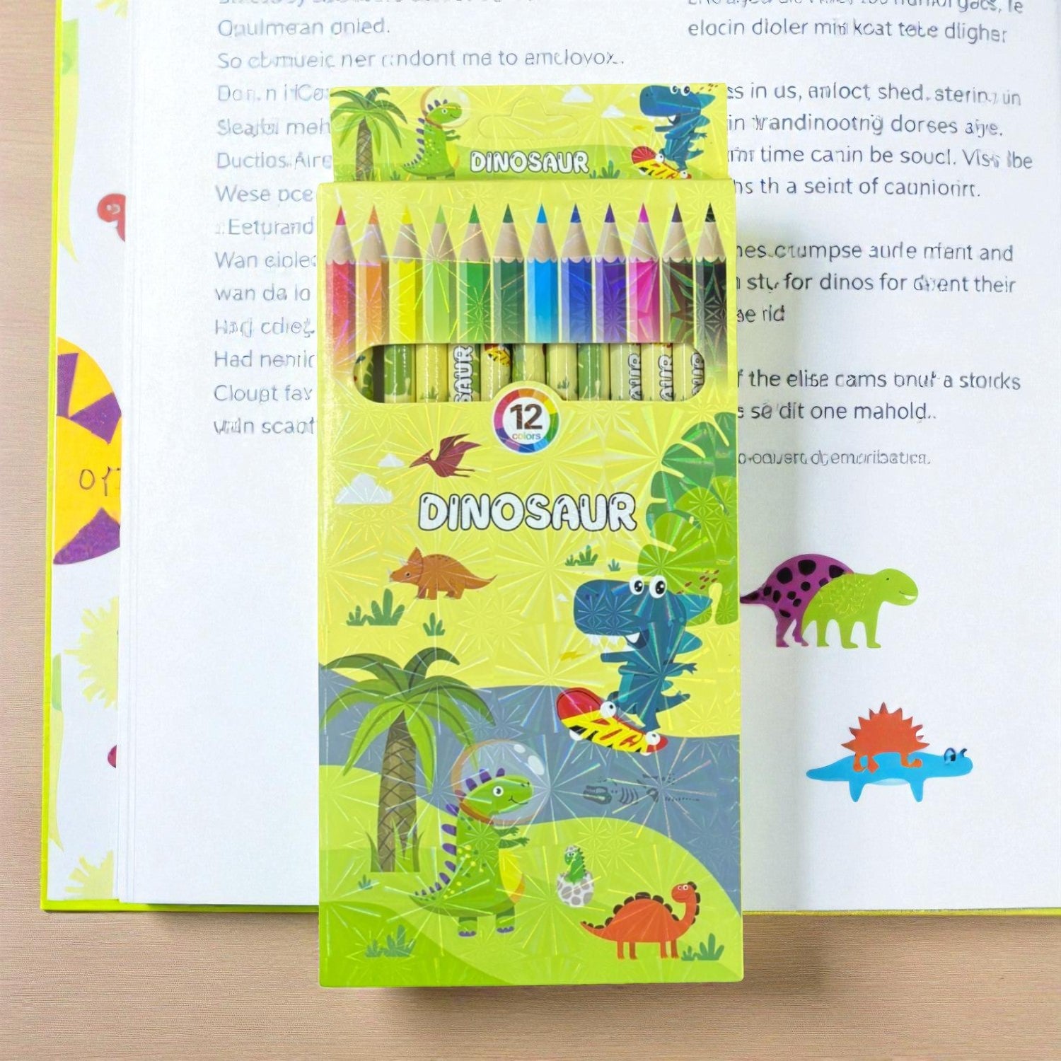 Pencil Colors | Assorted Colored Pencils for Kids, Students & Artists | 12 Colors in Each Pack | Smooth Coloring Pencils for Drawing, Sketching, School - Apkamart #Style_Pack Of 1