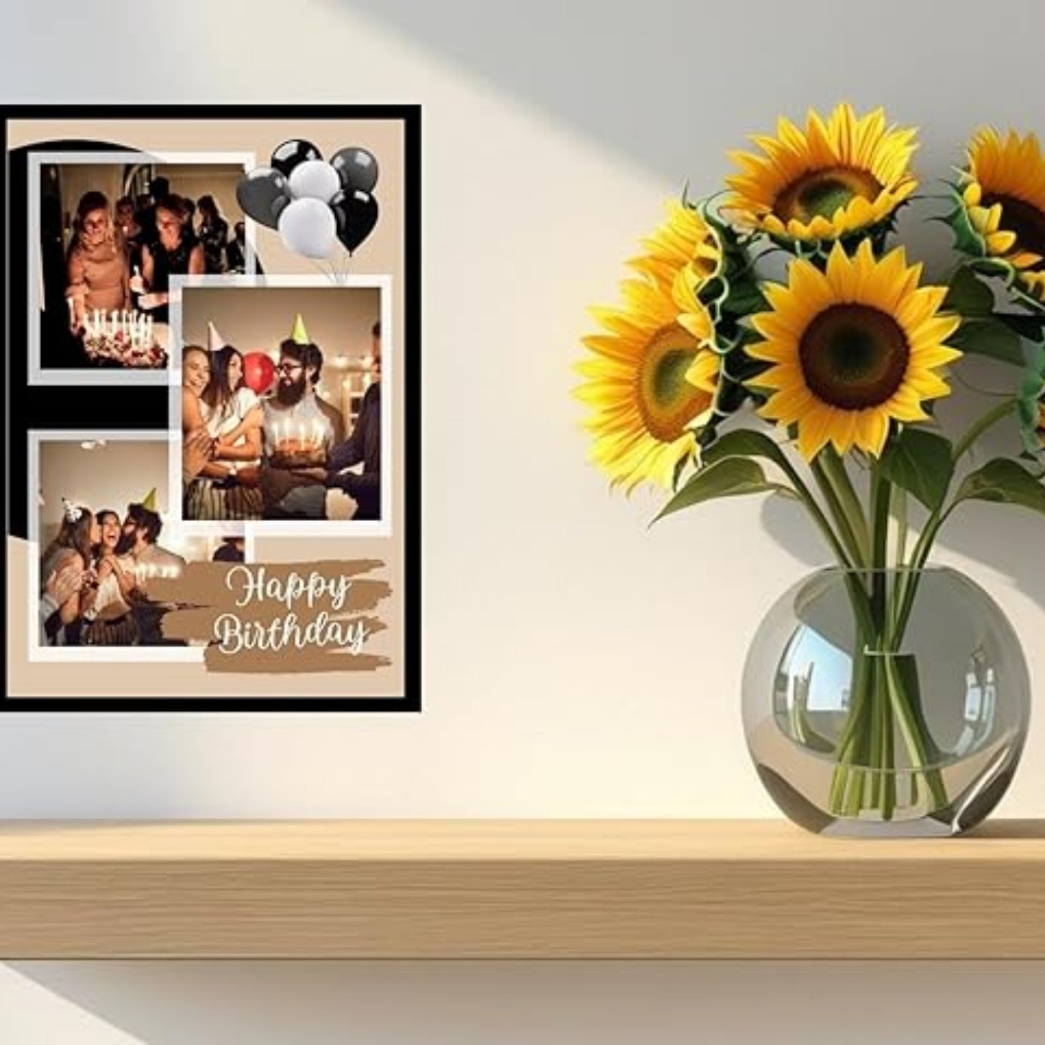 Premium Photo Frame for Home Decor | Tabletop & Wall Hanging Picture Frame | Modern Decorative Photo Display for Living Room, Bedroom & Office - 13 Inch - Apkamart