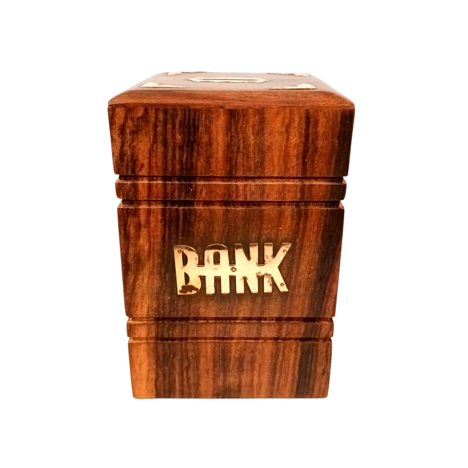 Wooden Money Bank | Piggy Bank / Coin Box With Lock | Big Size Gullak - for Kids, Girls , Boys, Birthday Gift, Christmas Gifts for Children, Home Decor - 6 Inch - Apkamart #Style_Design 1
