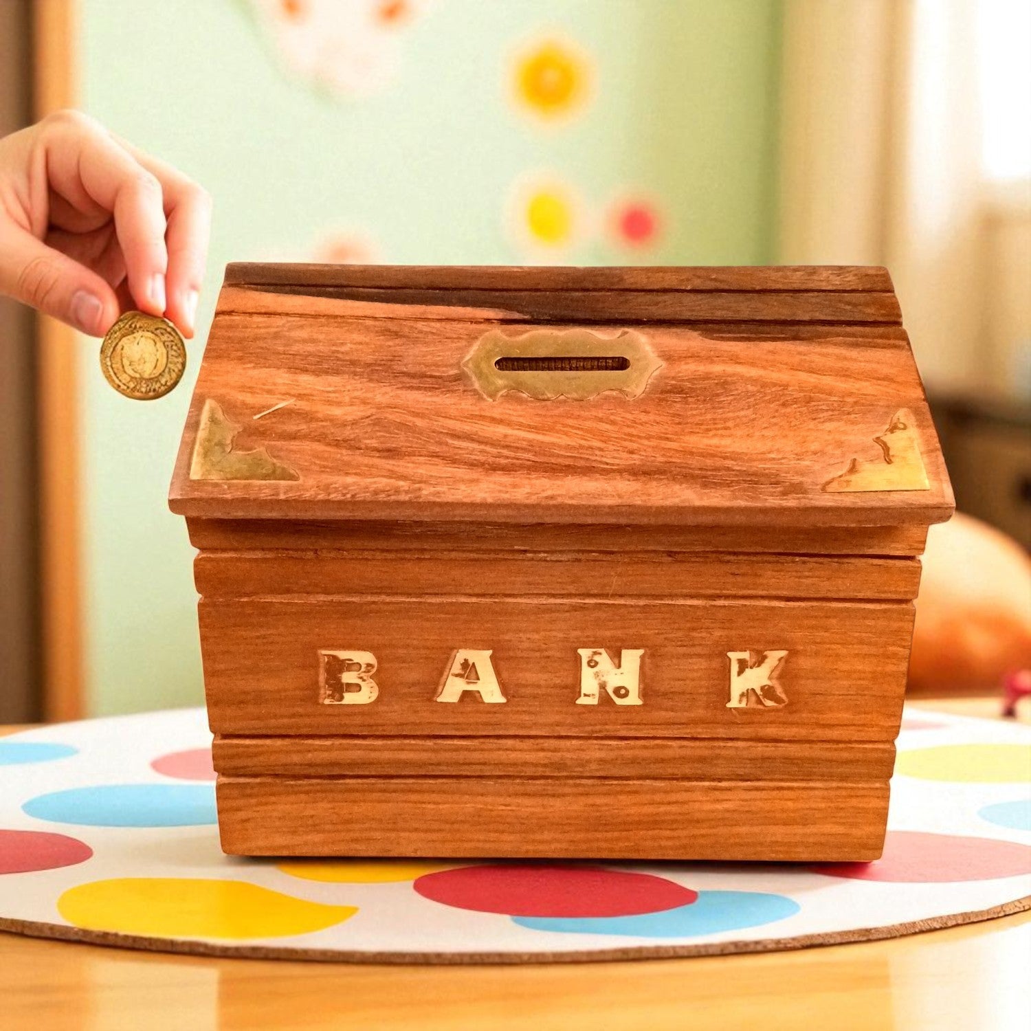 Money Bank - Coin Box With Lock  - Gift Items for Kids - 6 Inch - Apkamart