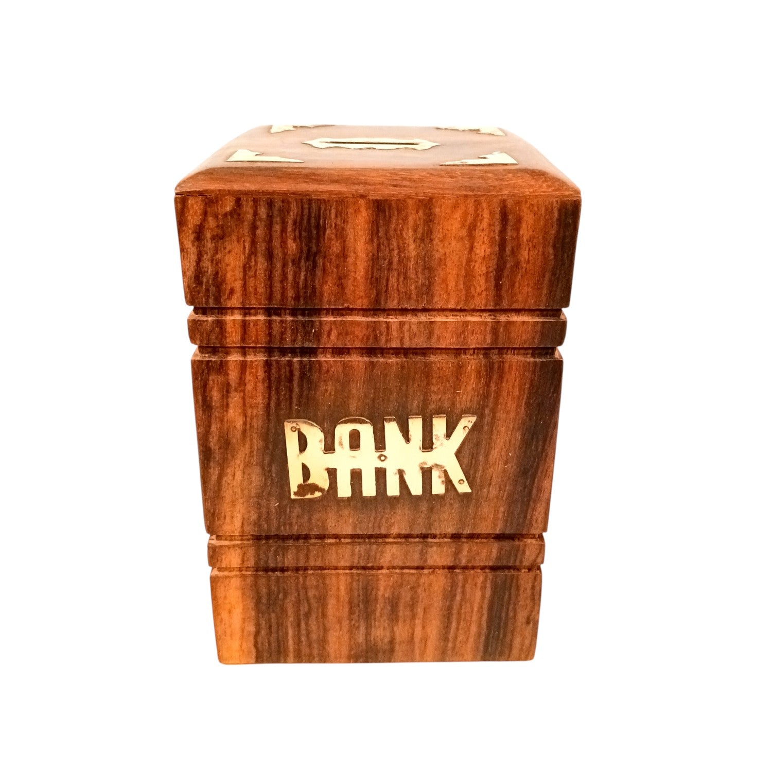 Wooden Money Bank | Piggy Bank / Coin Box With Lock | Big Size Gullak - for Kids, Girls , Boys, Birthday Gift, Christmas Gifts for Children, Home Decor - 6 Inch - Apkamart #Style_Design 1