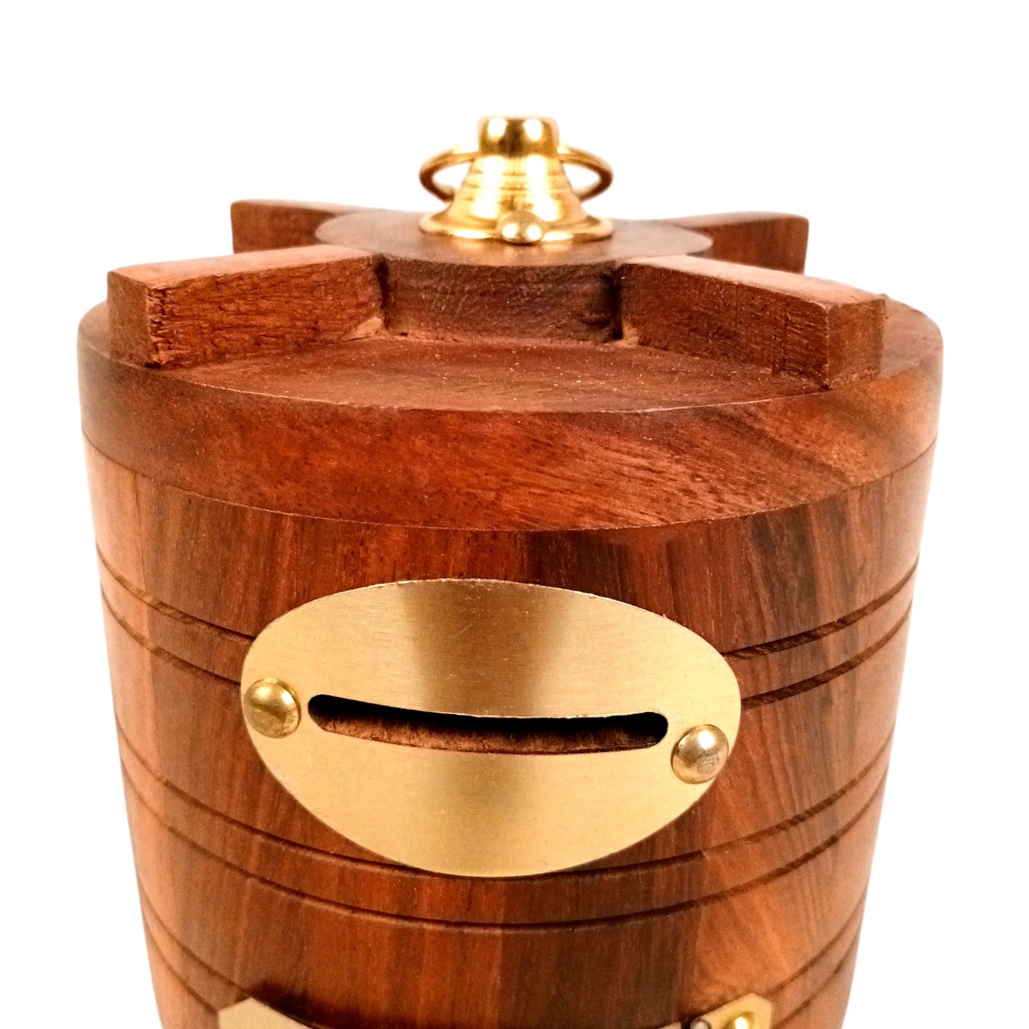 Wooden Money Bank | Piggy Bank / Coin Box With Lock | Gullak - for Kids, Girls , Boys, Birthday Gift, Christmas Gifts for Children, Home Decor - 6 Inch - Apkamart