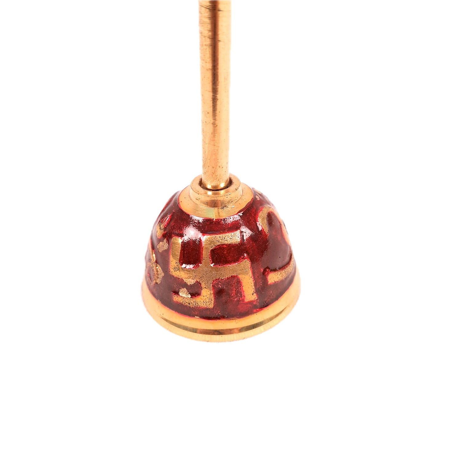 Pooja Mandir Bell Brass | Puja Ghanti - for Home Temple, Puja, Arti | Religious Puja Item - apkamart #Style_Design 2