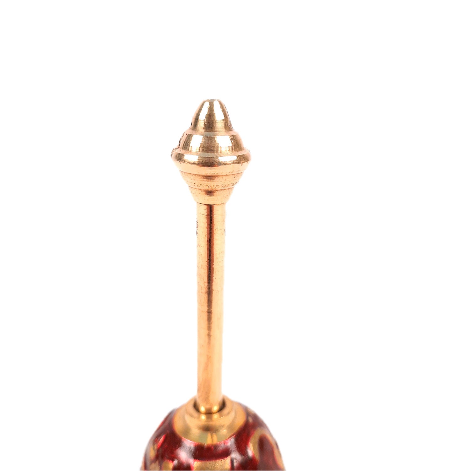 Pooja Mandir Bell Brass | Puja Ghanti - for Home Temple, Puja, Arti | Religious Puja Item - apkamart #Style_Design 2