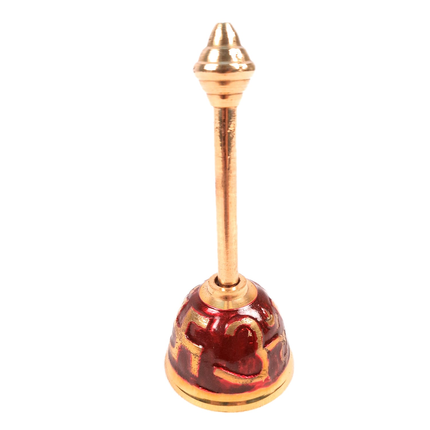 Pooja Mandir Bell Brass | Puja Ghanti - for Home Temple, Puja, Arti | Religious Puja Item - apkamart #Style_Design 2