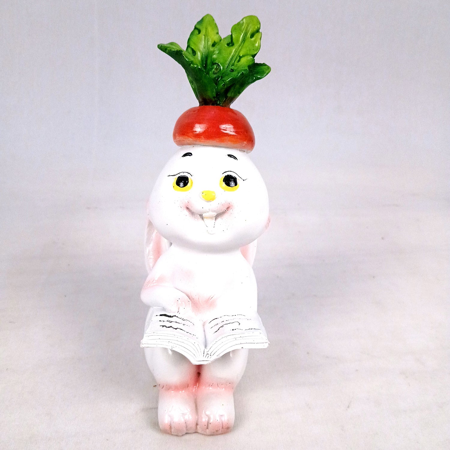 Rabbit Showpiece Set | Cute Bunny Figurines - for Home, Table, Living Room, TV Unit & Garden, Balcony Decor & Gifts - 8 Inch - Apkamart #Style_Design 3