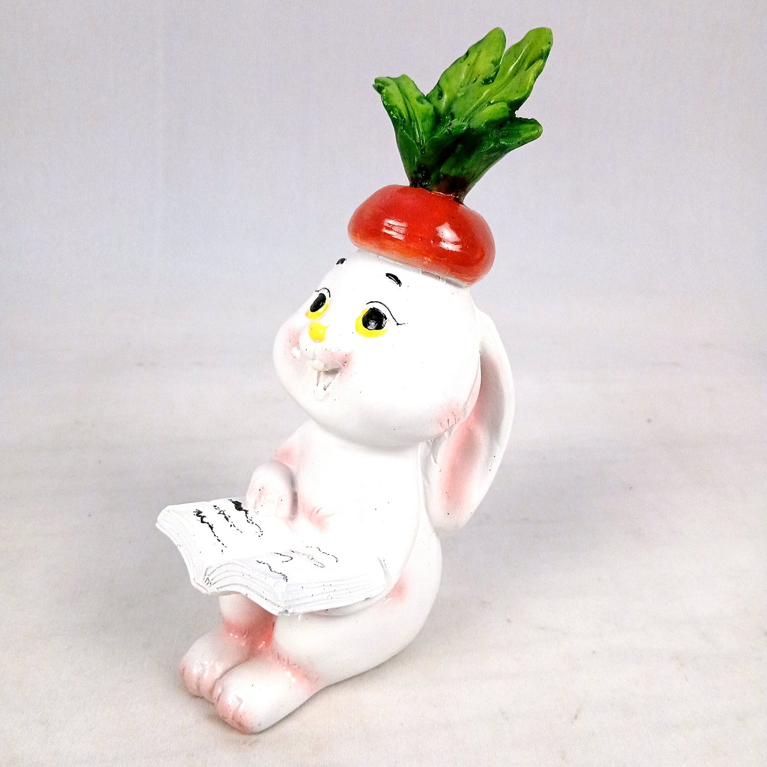 Rabbit Showpiece Set | Cute Bunny Figurines - for Home, Table, Living Room, TV Unit & Garden, Balcony Decor & Gifts - 8 Inch - Apkamart #Style_Design 3