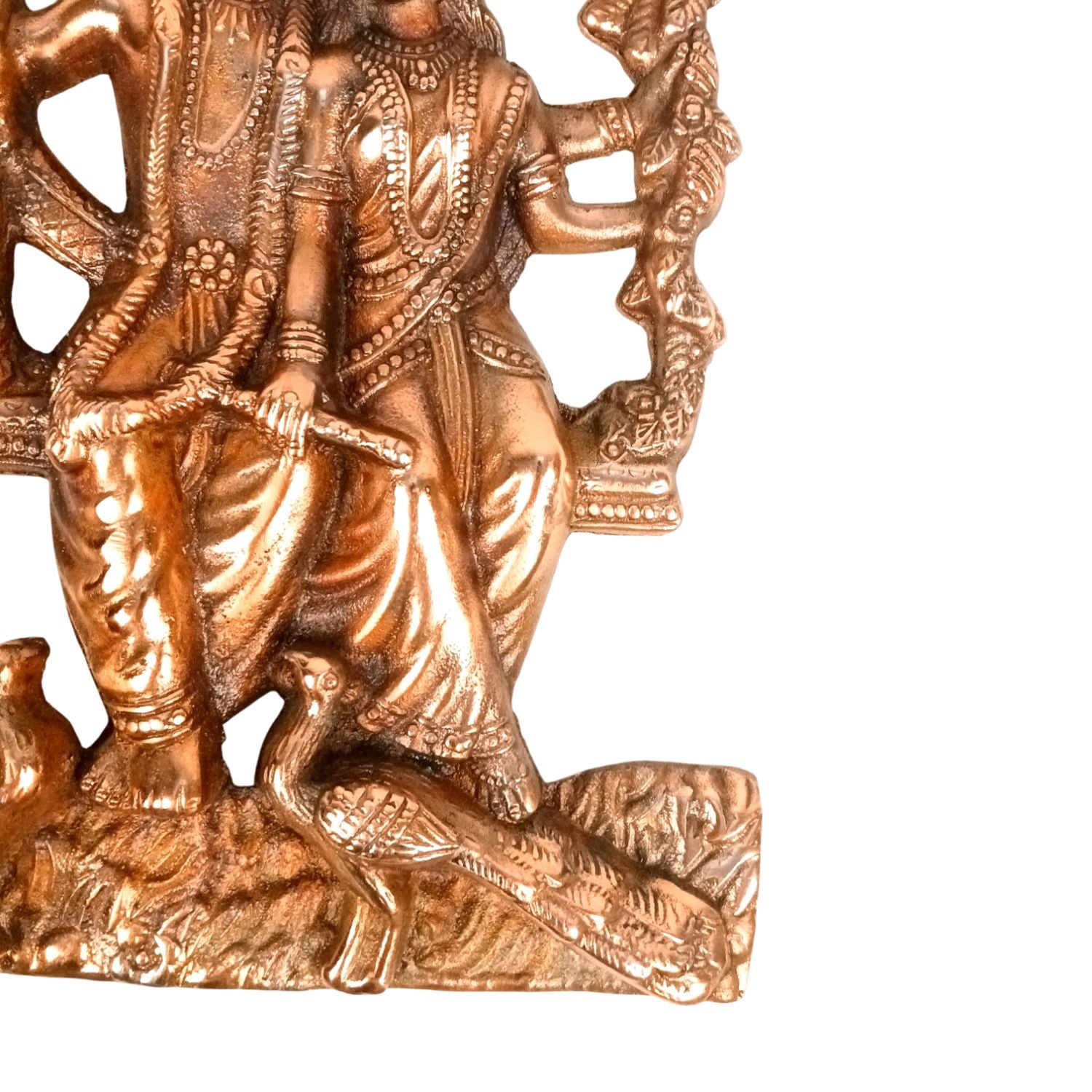 Radha Krishna Wall Hanging Antique For Temple, Home - 15 Inch - Apkamart