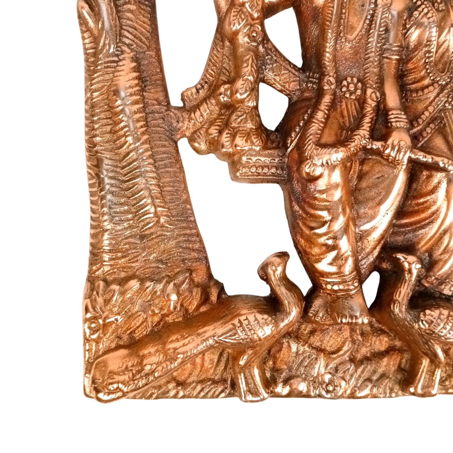 Radha Krishna Wall Hanging Antique For Temple, Home - 15 Inch - Apkamart