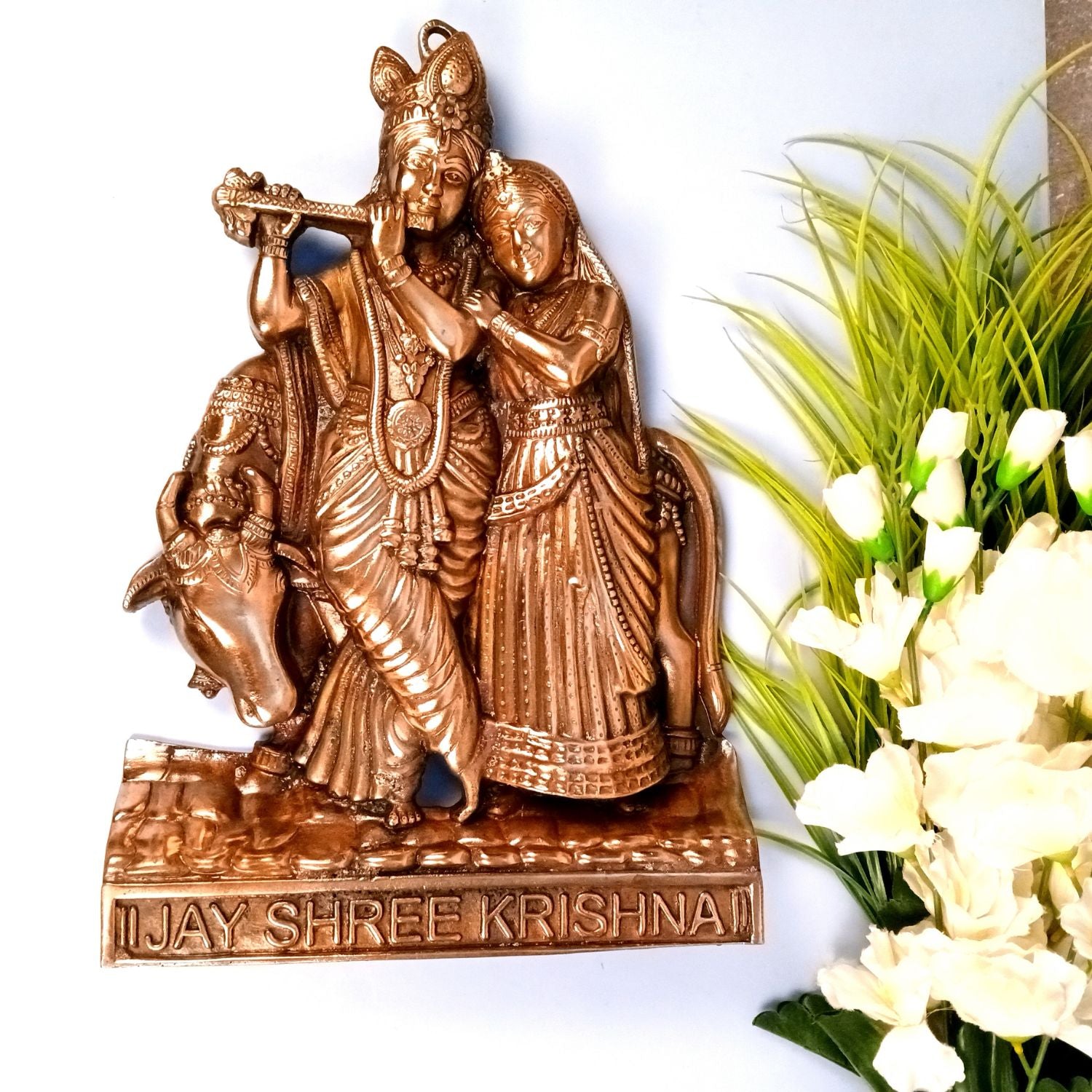 Radha Krishna Showpiece - Tabletop & Wall Idol - 19 Inch - Apkamart