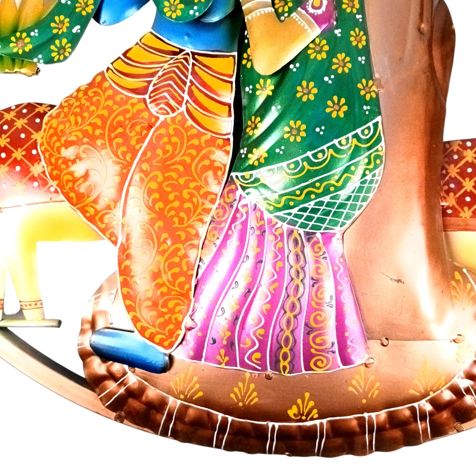Radha Krishna Wall Hanging with LED Light | Decorative Spiritual Wall Art for Living Room,  Bedroom & Temple | Traditional Home Decor & Gift Item - 24 Inch - Apkamart