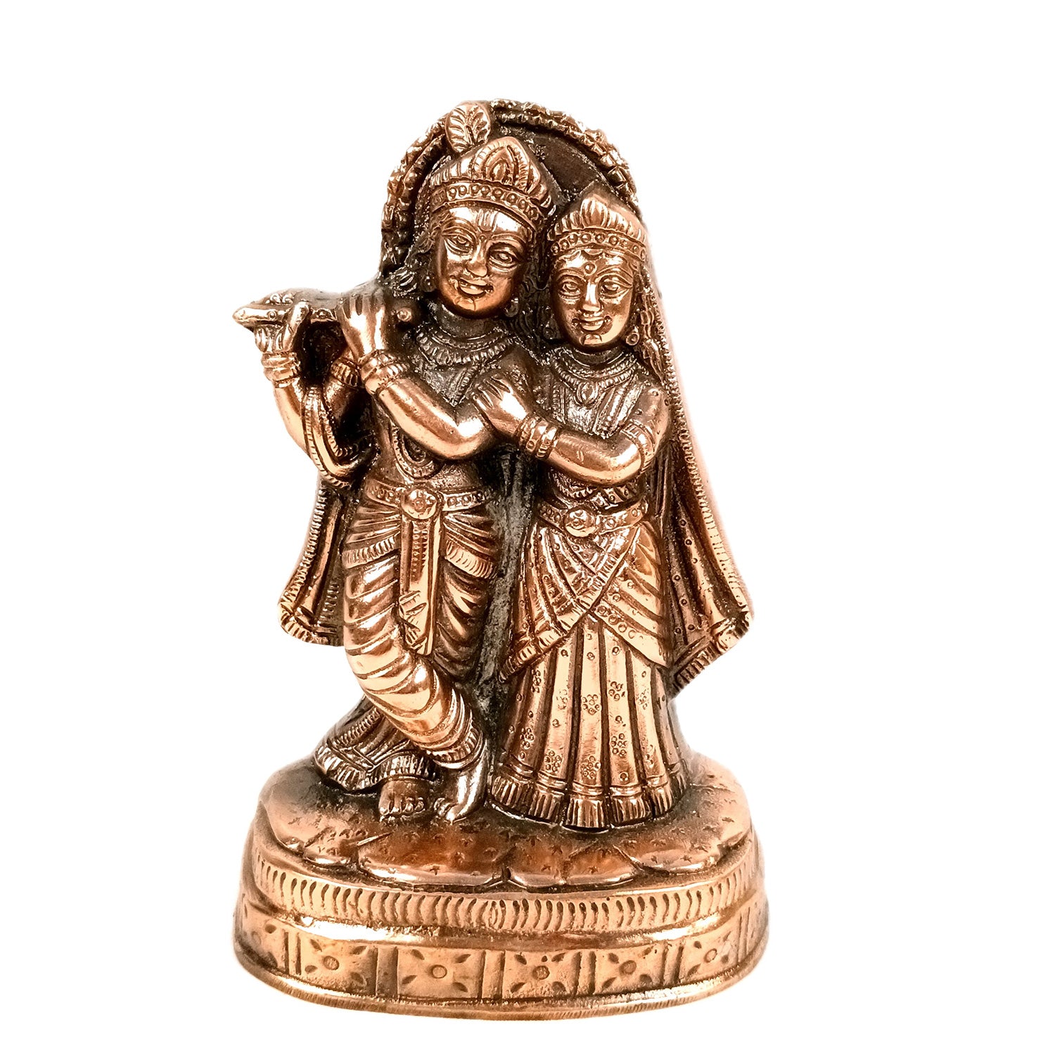 Radha Krishna Idol Statue | Radhe Krishna Murti For Wedding Gift - for Home, Table, Living Room, Office, Entrance Decor - 10 Inch - Apkamart