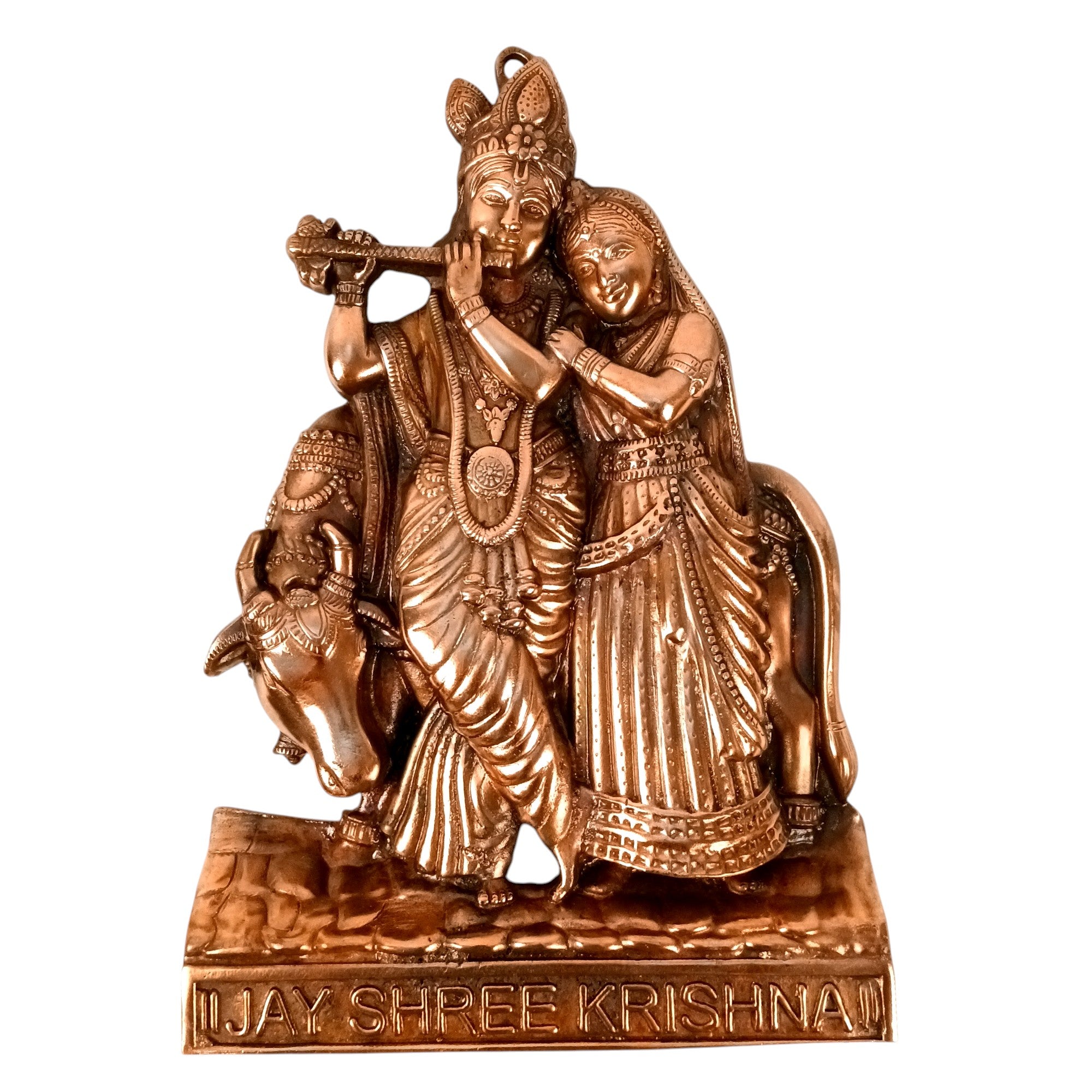 Radha Krishan Wall Hanging Showpiece | Idol for Home Decor | Tabletop & Wall Use | Spiritual Decoration Gift for Living Room, Bedroom & Festivals - 19 Inch - Apkamart