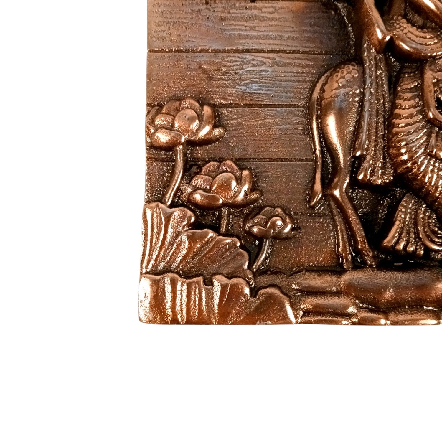 Radha Krishan Wall Hanging Showpiece | Idol for Home Decor | Spiritual Decoration Gift for Living Room, Bedroom & Festivals - 8 Inch - Apkamart 