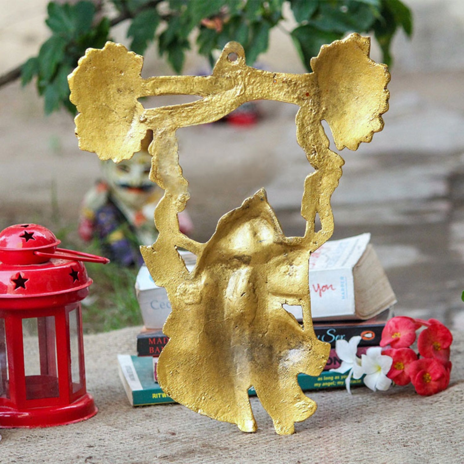 Radha Krishna Tree Jhula Wall Hanging Decorative Showpiece | Spiritual Hindu God Wall Decor for Home Temple Living Room | Religious Showpiece Gift Item - 11 Inch - Apkamart