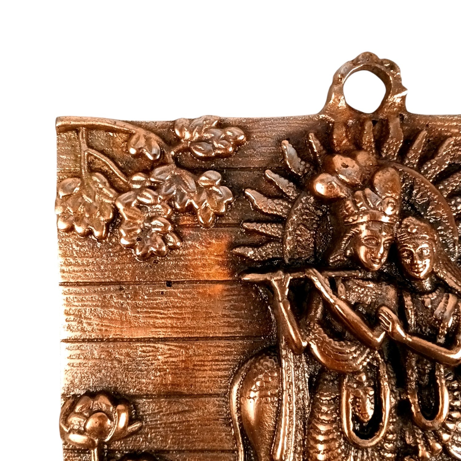 Radha Krishan Wall Hanging Showpiece | Idol for Home Decor | Spiritual Decoration Gift for Living Room, Bedroom & Festivals - 8 Inch - Apkamart 