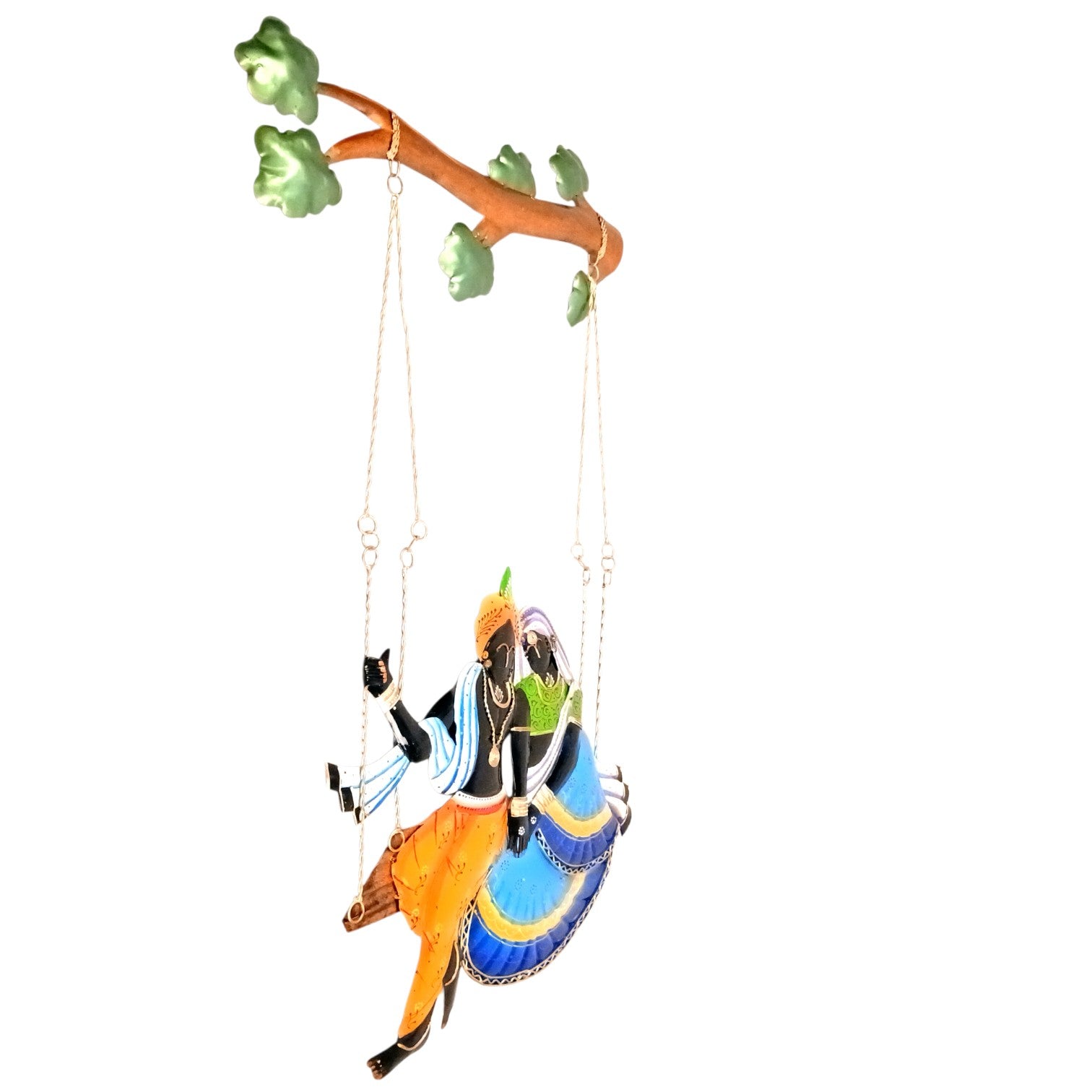 Radha Krishan Wall Hanging for Home Decor | Decorative Wall Art for Living Room, Bedroom & Office | Stylish Wall Hanging Showpiece & Gift Item - 35 Inch - Apkamart