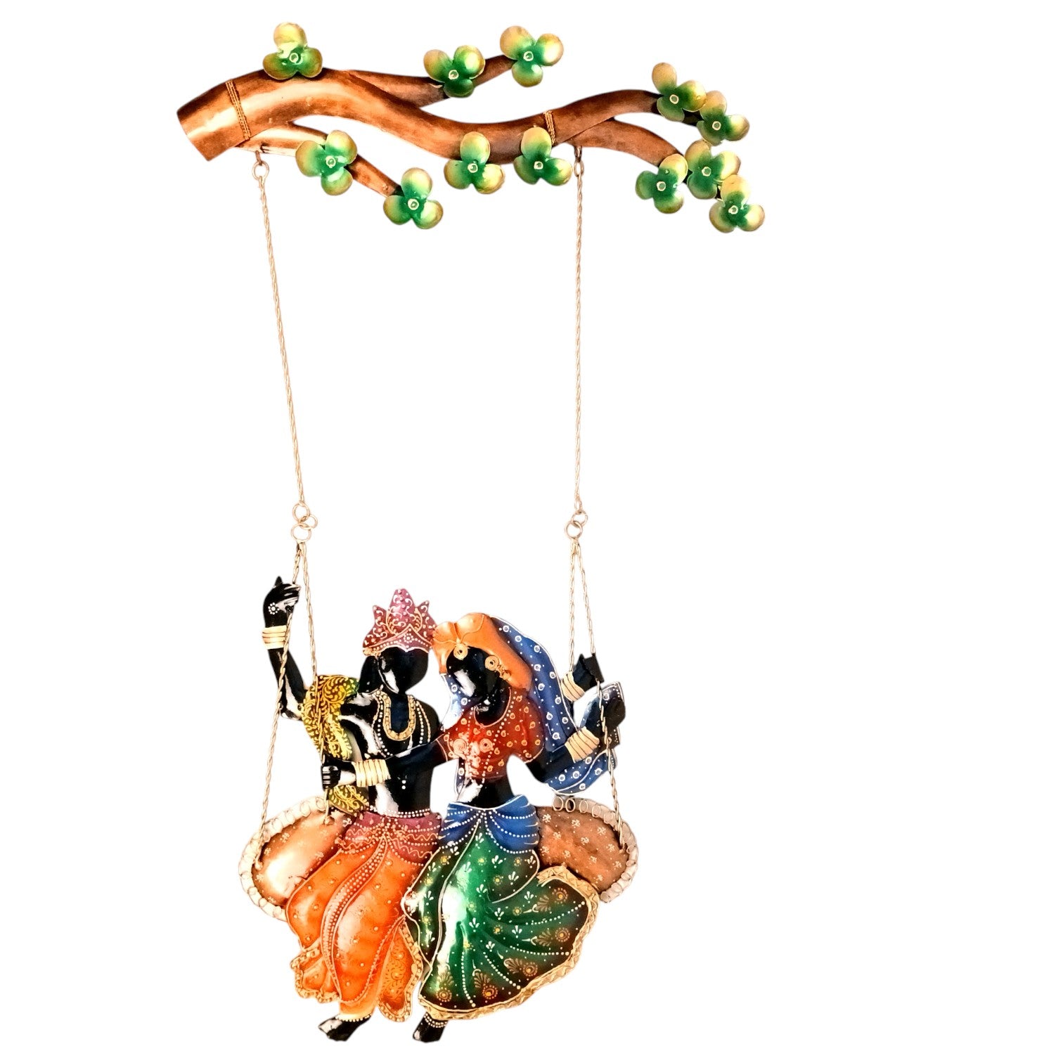 Radha Krishan Wall Hanging for Home Décor | Decorative Wall Art for Living Room, Bedroom & Office | Stylish Wall Hanging Showpiece & Gift Item - 37 Inch - Apkamart