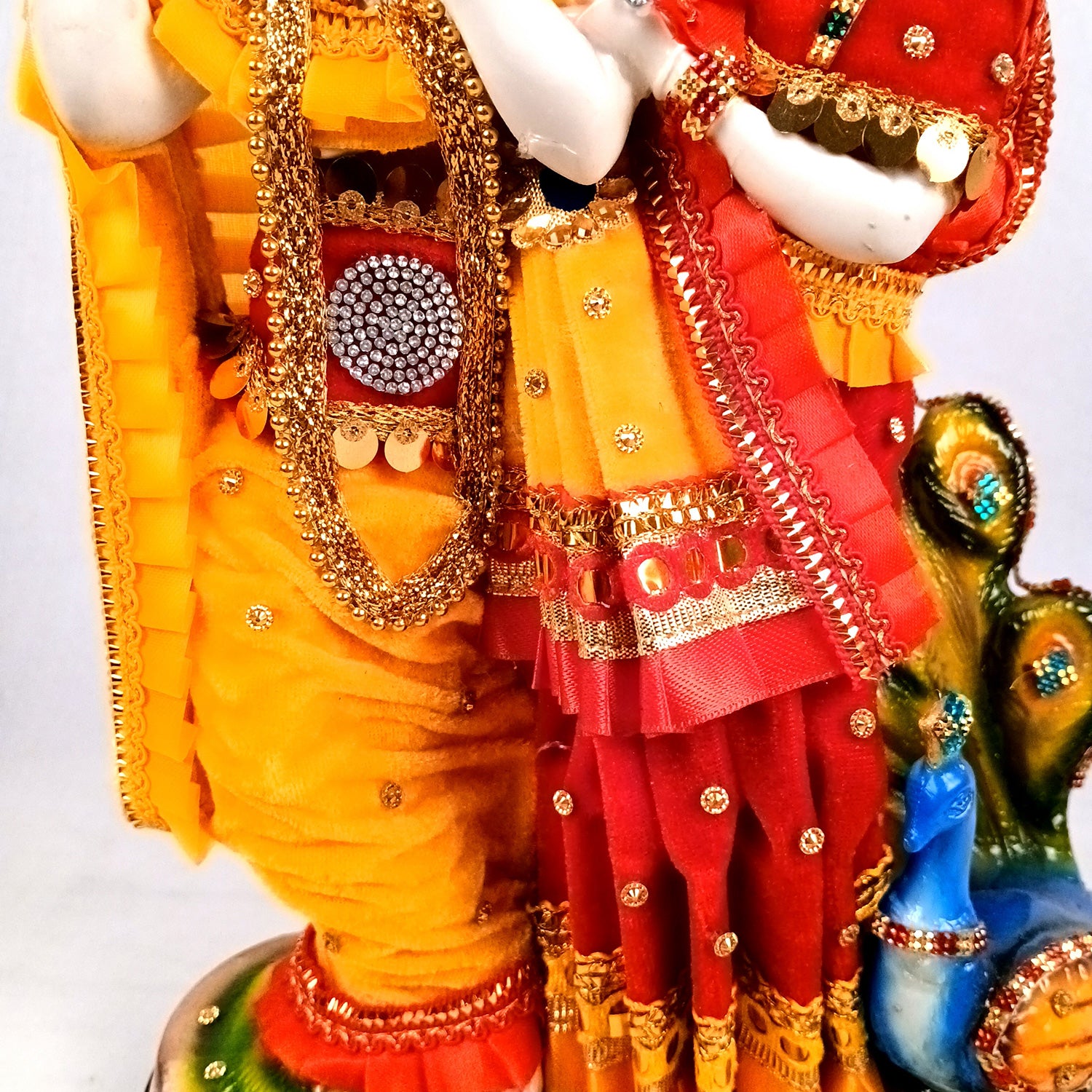 Radha Krishna Statue | Radha Krishna Idol Murti - for Gift, Home, Table, Living Room, Office, Puja Room Decoration - 15 Inch - Apkamart #Style_Design 1