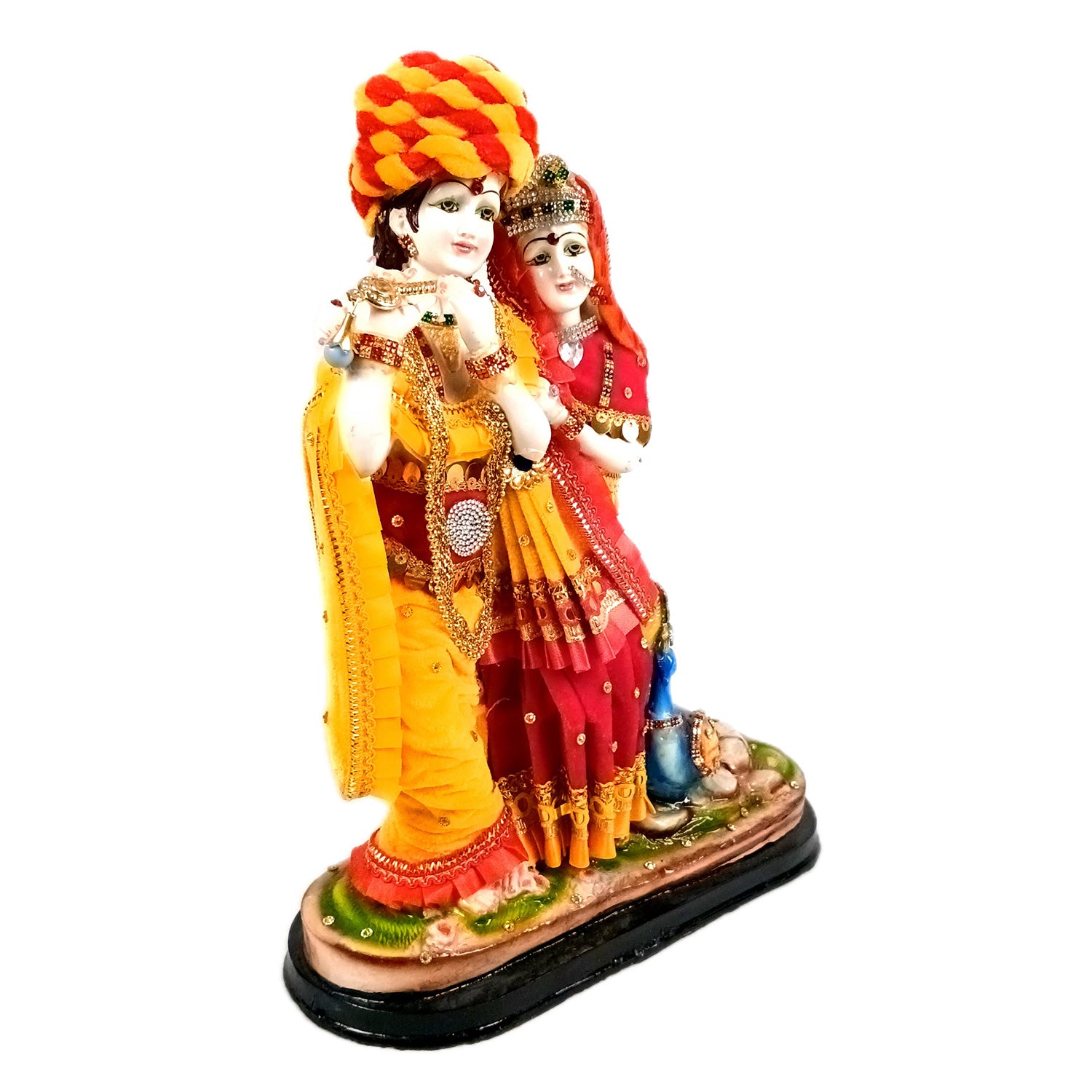 Radha Krishna Statue | Radha Krishna Idol Murti - for Gift, Home, Table, Living Room, Office, Puja Room Decoration - 15 Inch - Apkamart #Style_Design 1