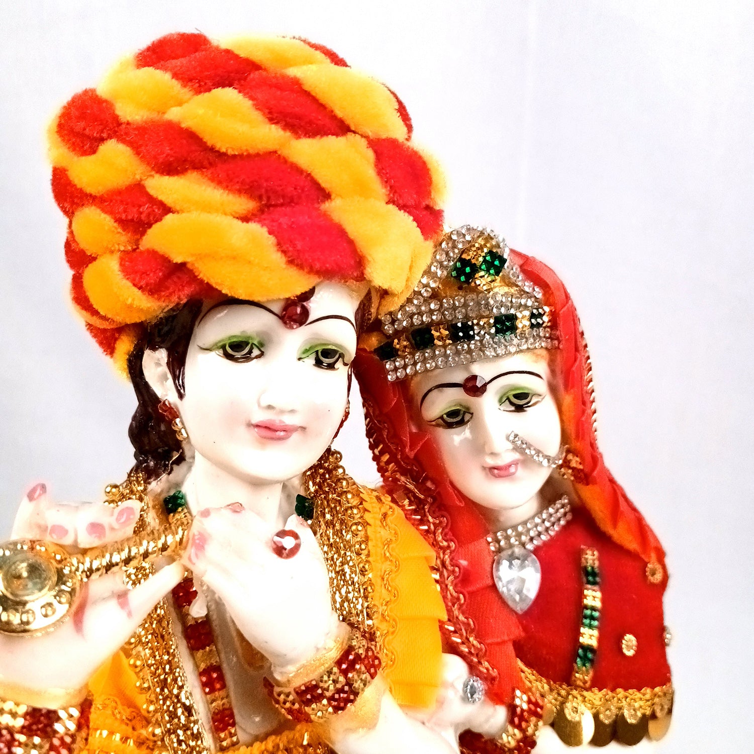 Radha Krishna Statue | Radha Krishna Idol Murti - for Gift, Home, Table, Living Room, Office, Puja Room Decoration - 15 Inch - Apkamart #Style_Design 1