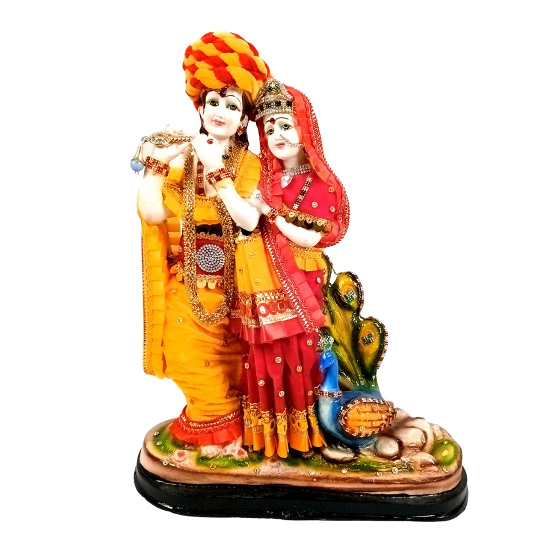 Radha Krishna Statue | Radha Krishna Idol Murti - for Gift, Home, Table, Living Room, Office, Puja Room Decoration - 15 Inch - Apkamart #Style_Design 1