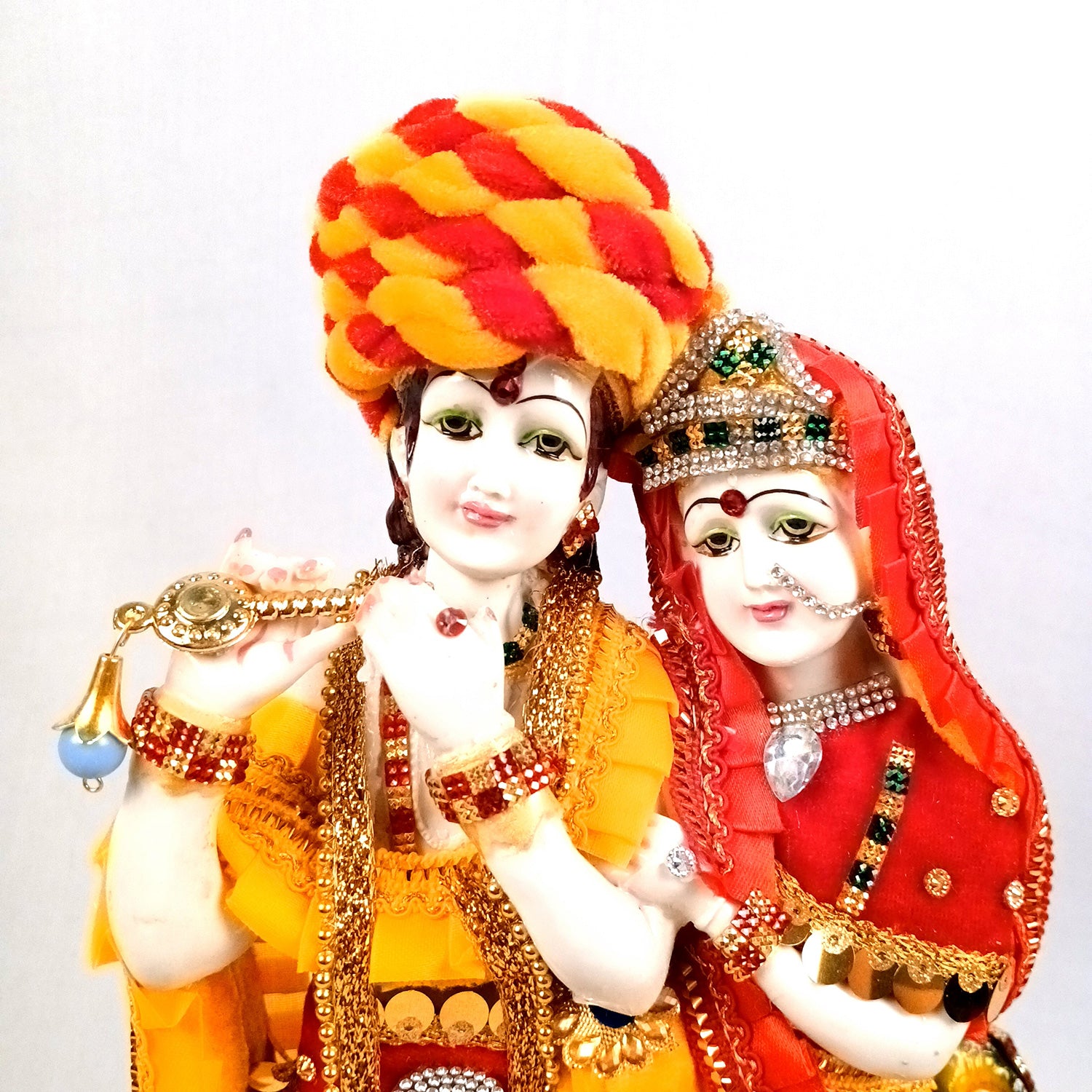 Radha Krishna Statue | Radha Krishna Idol Murti - for Gift, Home, Table, Living Room, Office, Puja Room Decoration - 15 Inch - Apkamart #Style_Design 1