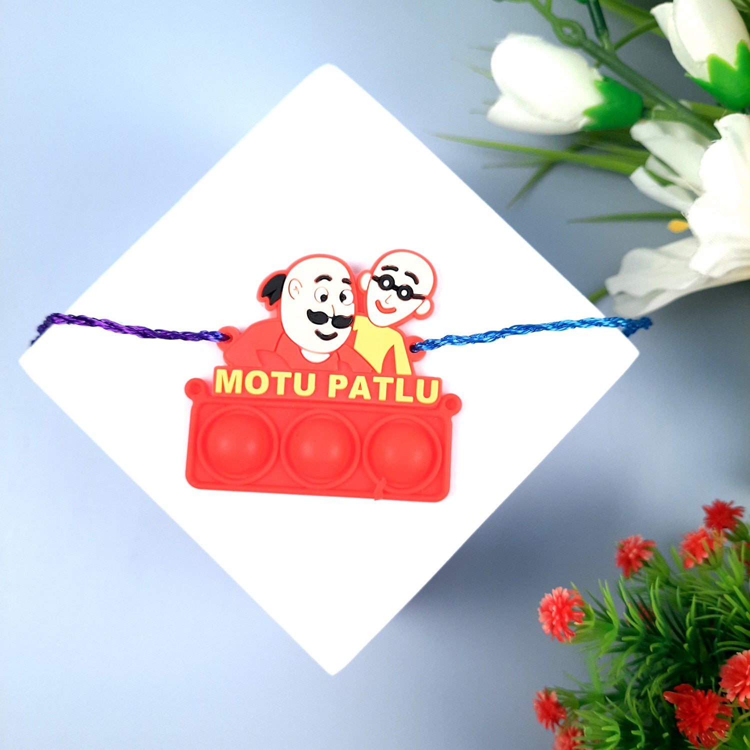 Rakhi Motu Patlu & Chota Bheem Design | Rakhi Combo for Kids & Children - Apkamart