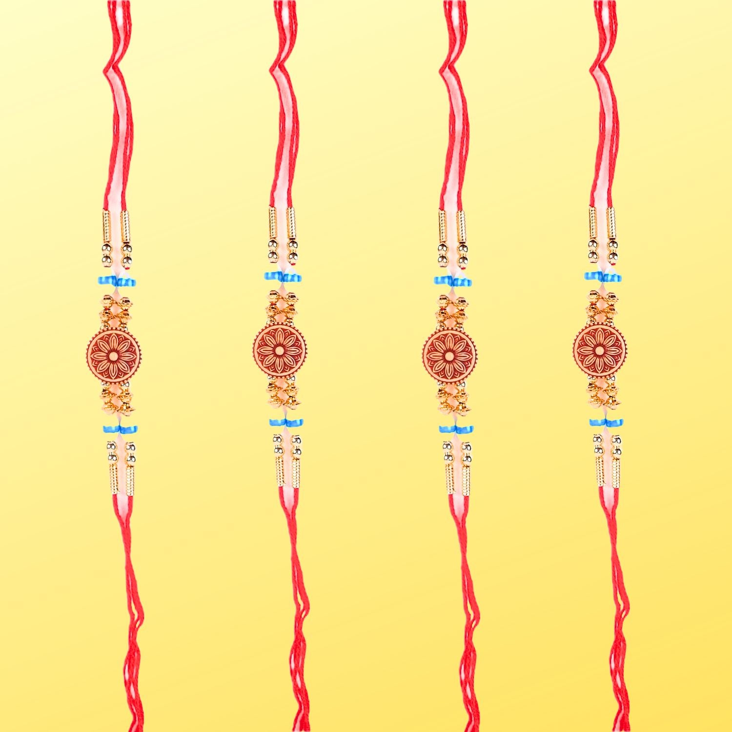 Rakhi Designer | Stylish Rakhi Combo for Bhaiya, Bhabhi, Brother, Bhai | For Raksha Bandhan - apkamart #style_Pack of 4