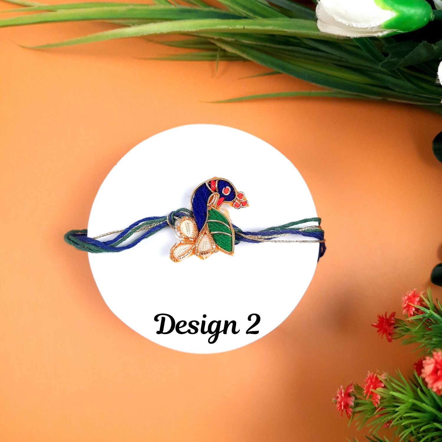 Stylish Peacock Rakhi with Box | Designer Rakhi Combo for Brother, Bhaiya, Bhai - apkamart