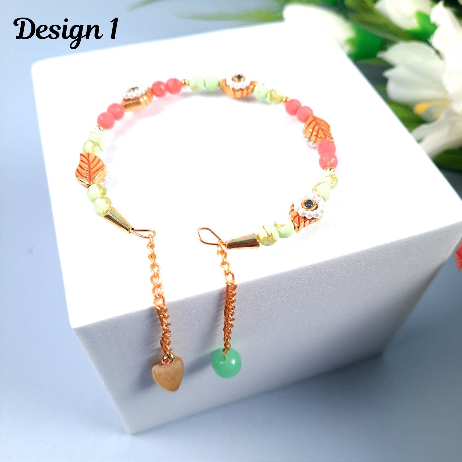 Rakhi Bracelet Designer | Chudi Rakhi Designer Combo for Bhabhi, Sister in Law - apkamart