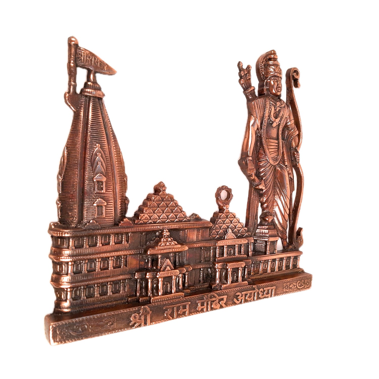 Ram Mandir Ayodhya Model Wall Hanging | Lord Ram Wall Decor - for Home Temple, Office Decor & Gifts - apkamart