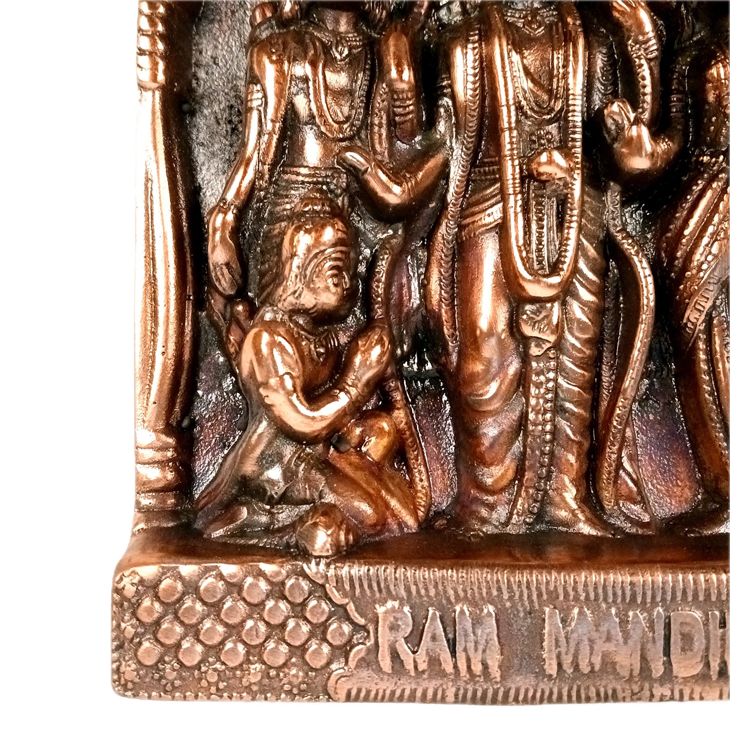 Ram Darbar Wall Hanging | Shri Ram, Sita, Laxman With Hanuman Wall Idol - for Puja Room, Home, Office & Gifts - 11 Inch - Apkamart