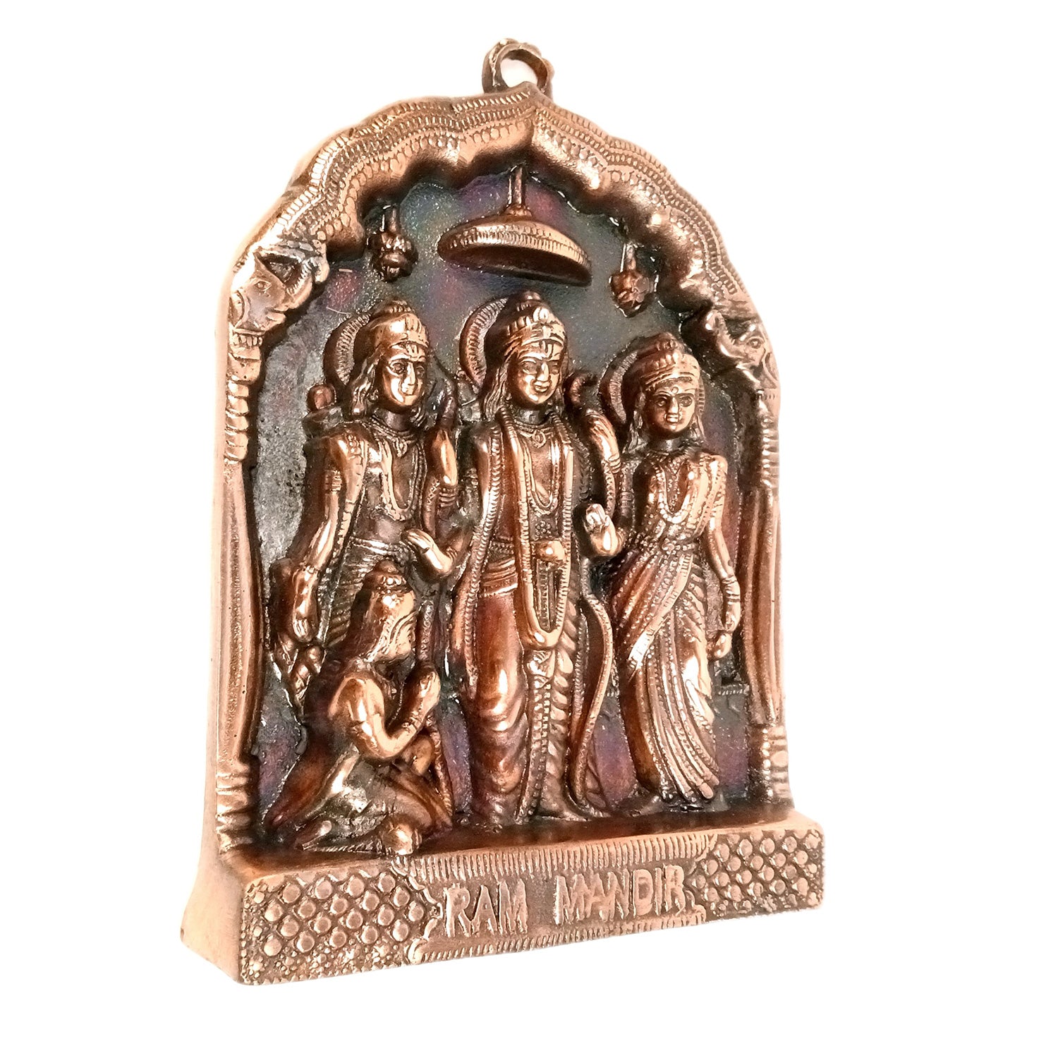 Ram Darbar Wall Hanging | Shri Ram, Sita, Laxman With Hanuman Wall Idol - for Puja Room, Home, Office & Gifts - 11 Inch - Apkamart