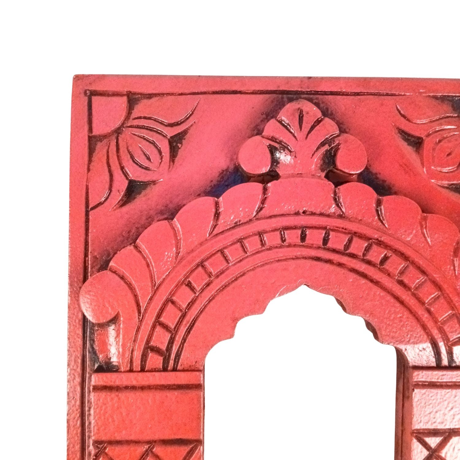 Wooden Jharokha Window Wall Hanging | Rajasthani Decor - 15 inch-Apkamart