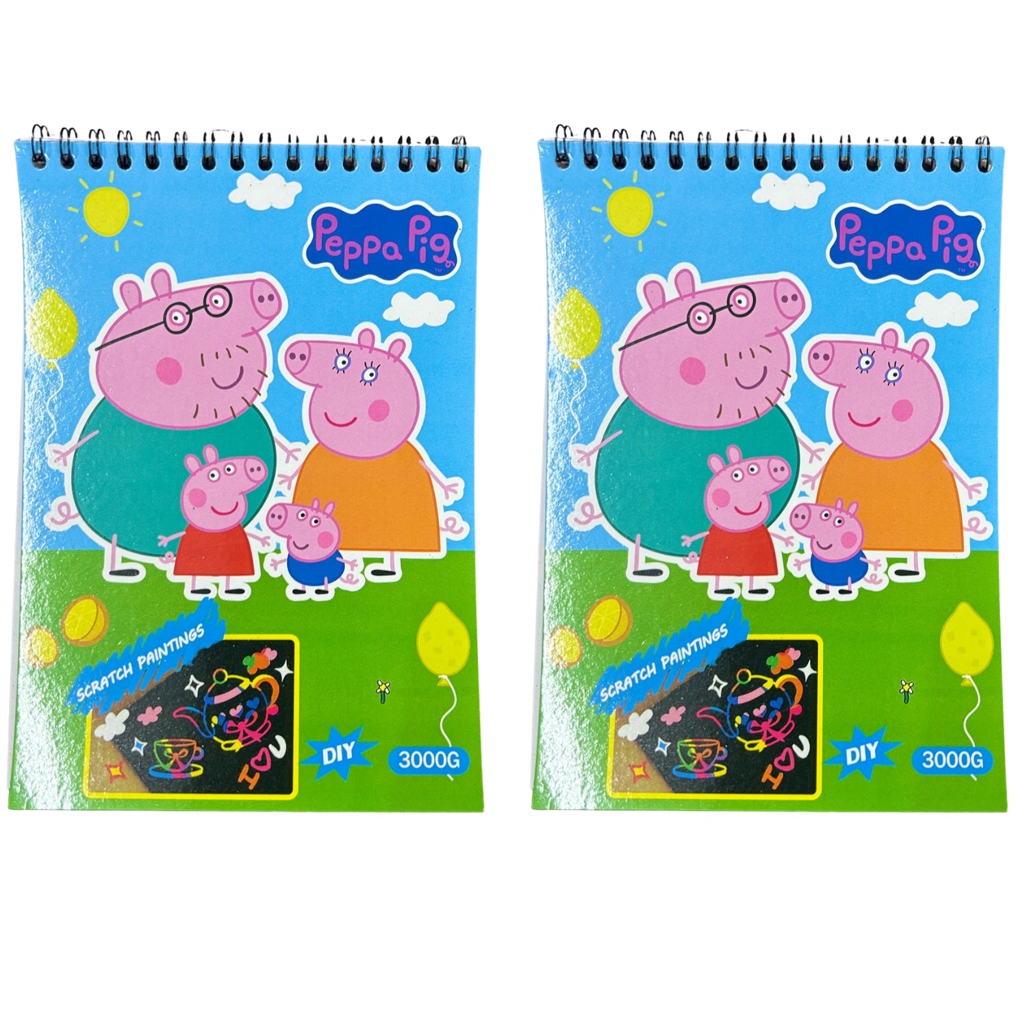 Pig Design Scratch Paper Art & Craft Magic Coloring Book for Kids | Drawing & Coloring Book | Creative DIY Art Notebook | Fun Return Gift for Birthday Parties - Apkamart #Style_pack Of 2