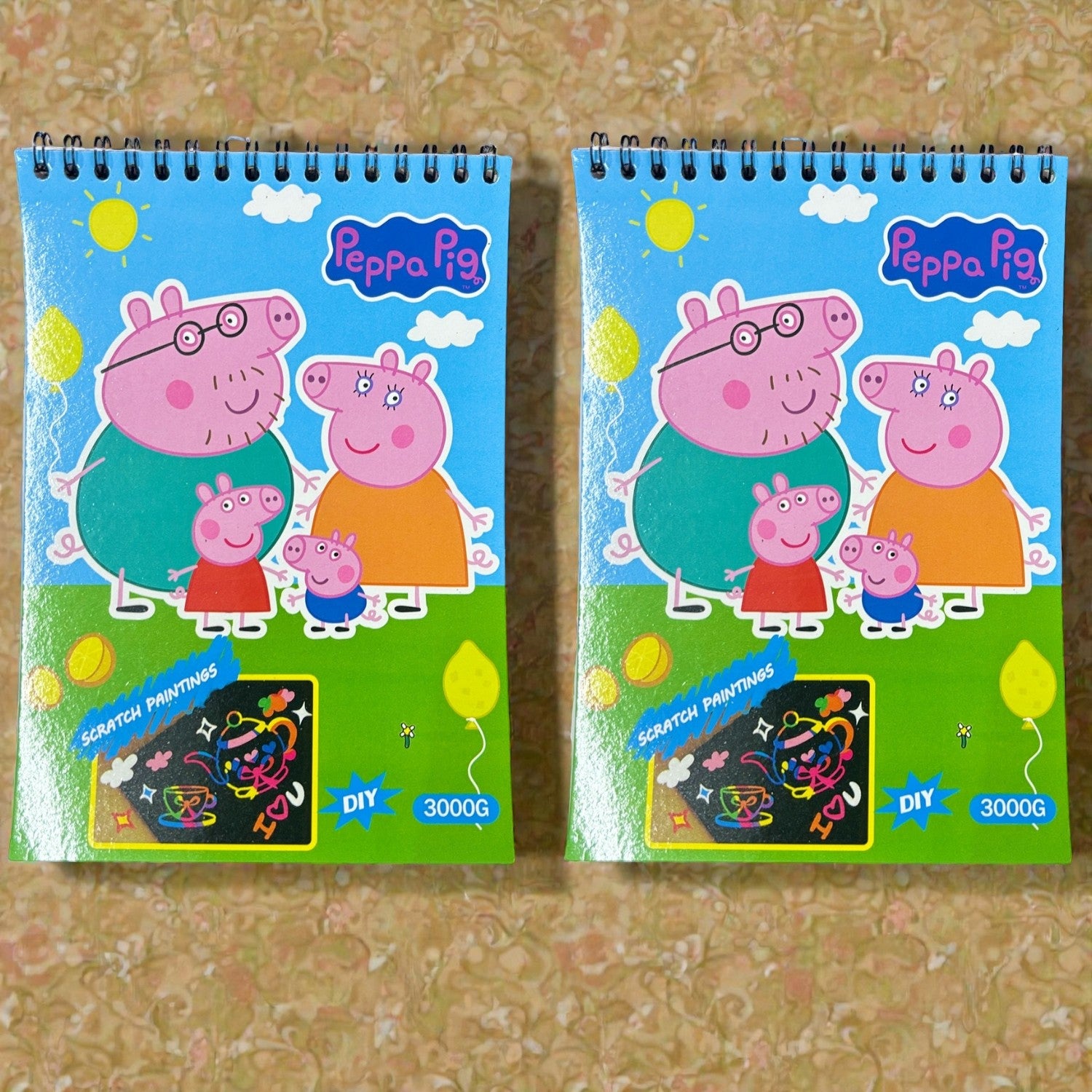 Pig Design Scratch Paper Art & Craft Magic Coloring Book for Kids | Drawing & Coloring Book | Creative DIY Art Notebook | Fun Return Gift for Birthday Parties - Apkamart #Style_pack Of 2