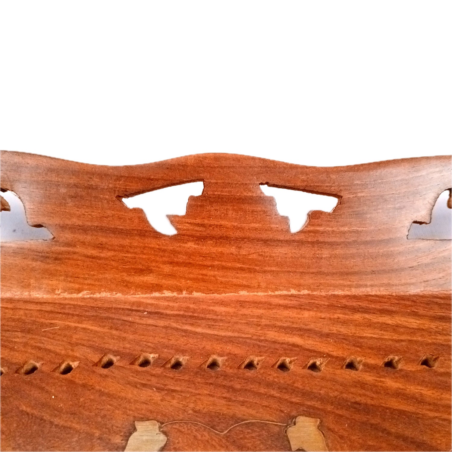 Wooden Tray | Serving Trays For Tea, Coffee & Snacks | Multipurpose Decorative Tray & Platters - For Home, Dining Table Organization, Kitchen & Gifts - 15 Inch (Pack of 2) - Apkamart