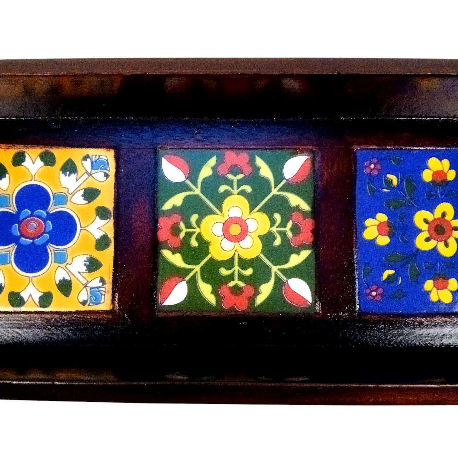 Serving Tray | Multipurpose Decorative Wooden Tray – Tea, Snacks, Breakfast & Table Decor – Durable & Stylish Home Utility Tray for Kitchen & Gifting - 12 Inch - Apkamart