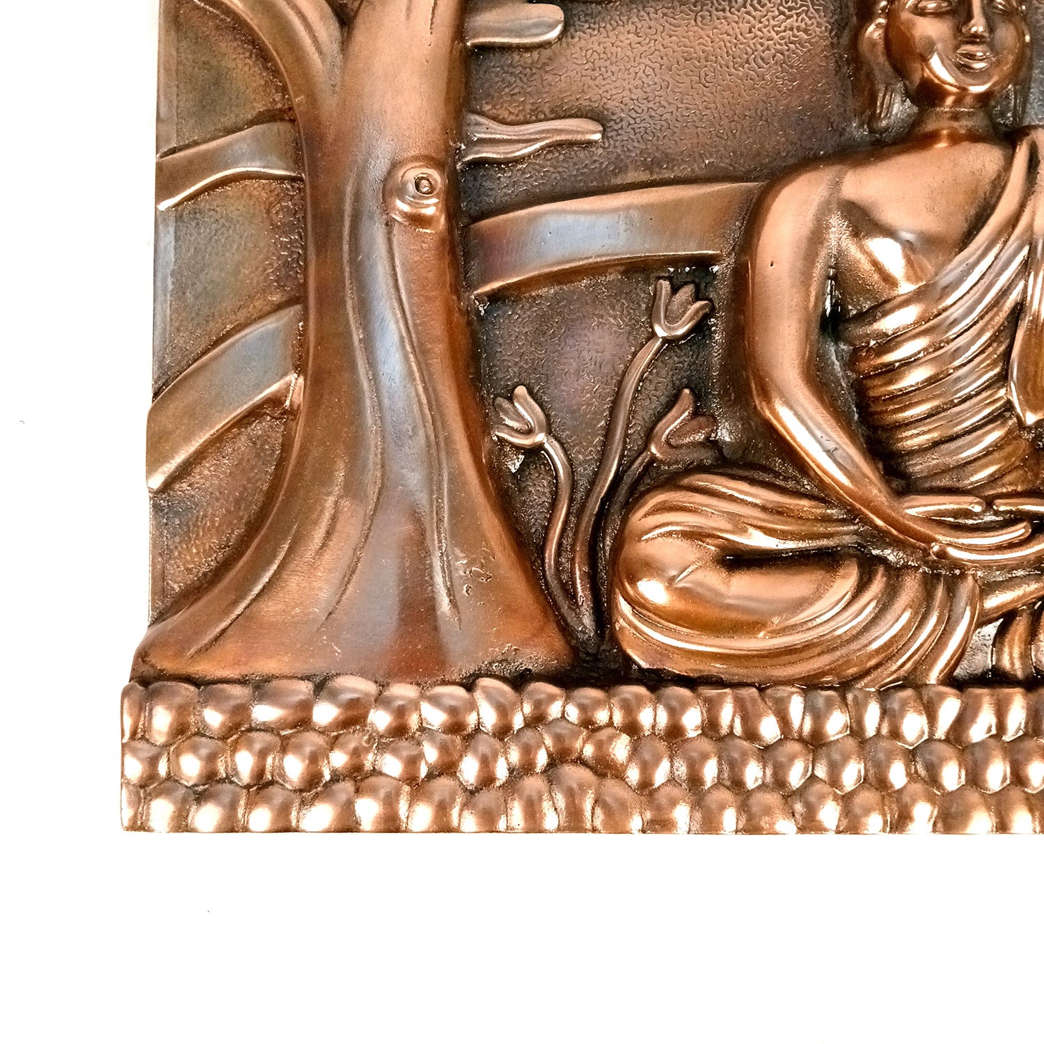 Lord Buddha Wall Hanging - Meditating Design | Bhagwan Buddha Wall Decor - for Home, Gifts & Office Decor | Spiritual Decor - 17 Inch - Apkamart