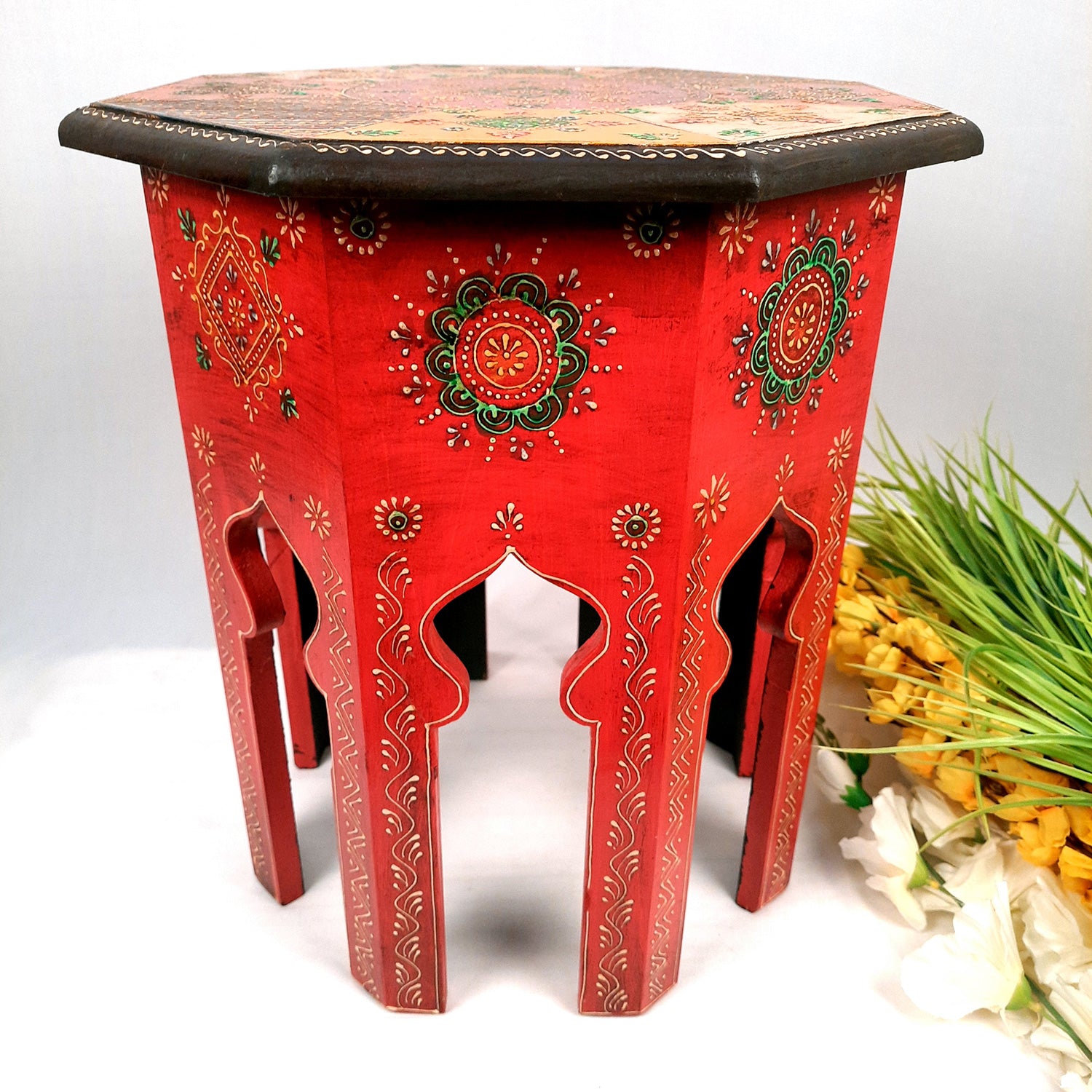 Wooden Side Table | End Table | Coffee Tables - for Living Room, Bedside, Sofa Side, Corners, Home Decor & Gifts - 18 Inch - Apkamart