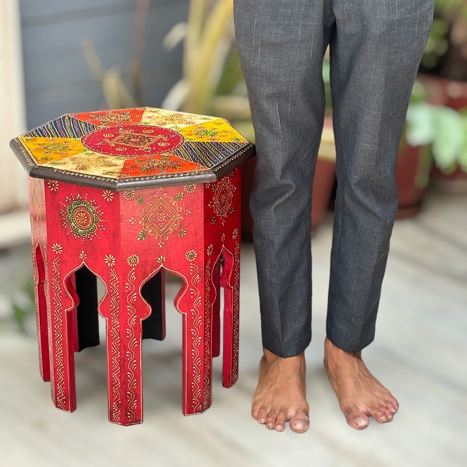 Wooden Side Table | End Table | Coffee Tables - for Living Room, Bedside, Sofa Side, Corners, Home Decor & Gifts - 18 Inch - Apkamart