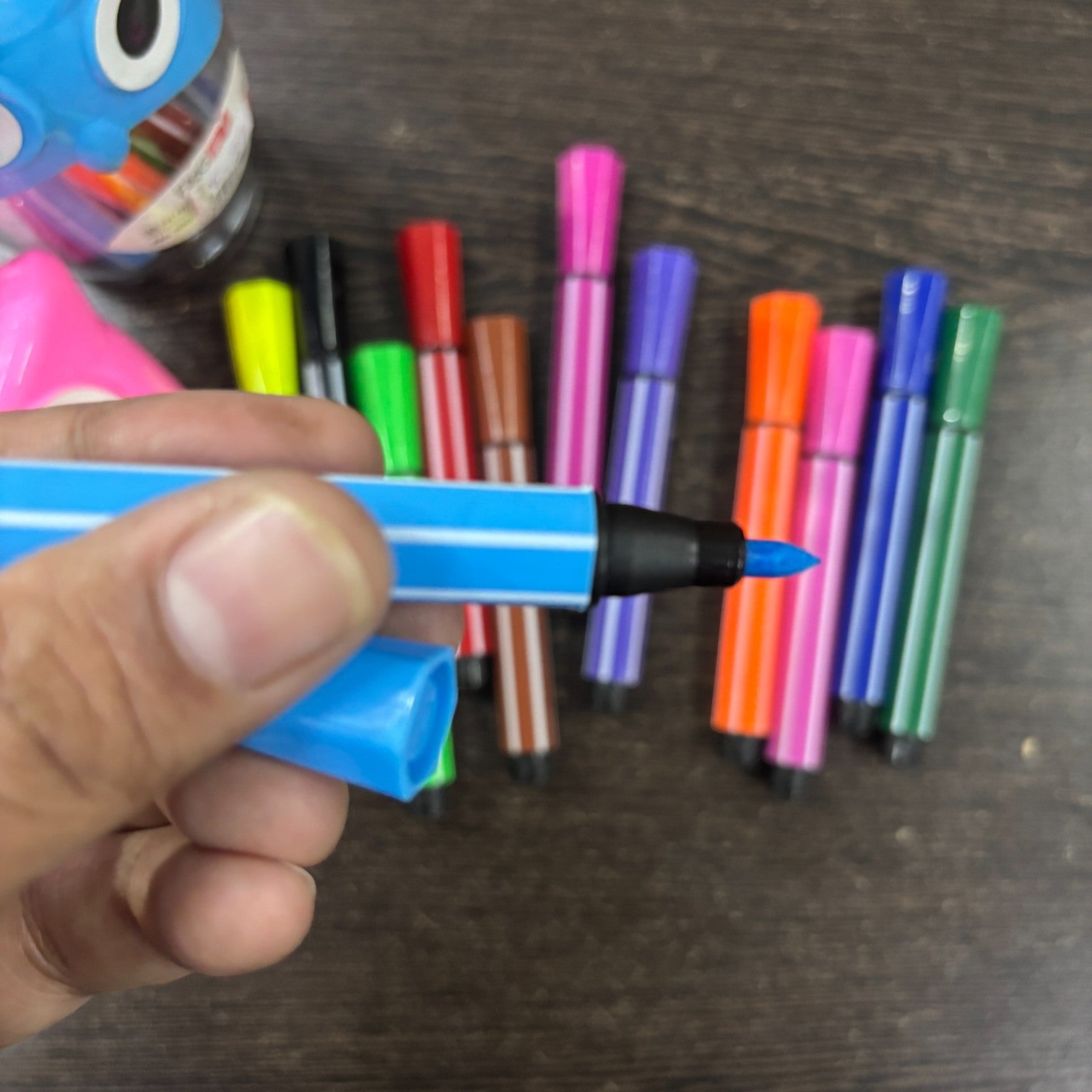 Sketch Pen Set | 12 Multicolor Sketch Pens in Each Pack | Fine Tip Drawing & Coloring Pens for Kids, Students, School Supplies, Art & Craft, and Return Gifts