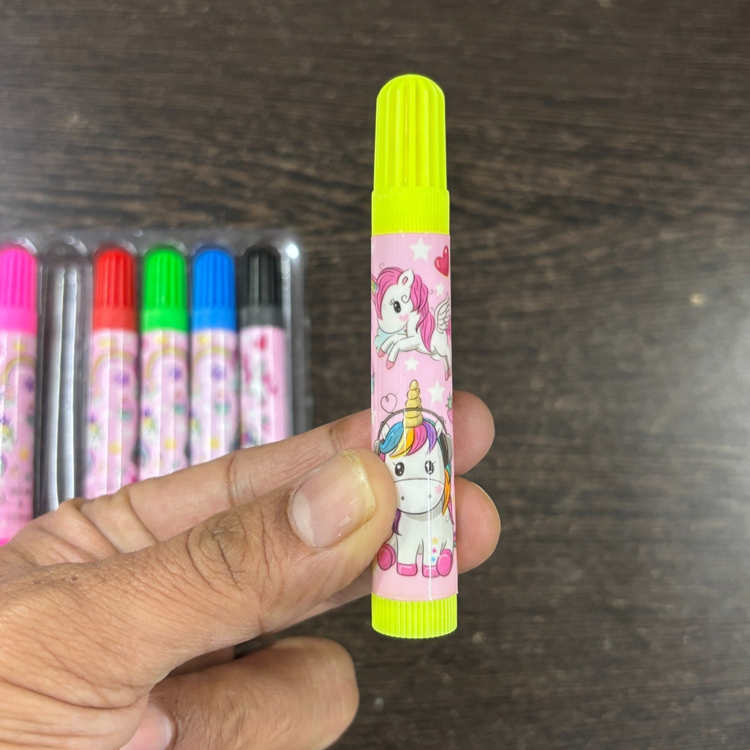 Mini Sketch Pen | Coloring Pen Set for Kids, School, Drawing, Art & Craft, Birthday Return Gifts, Students Stationery – 6 Multicolor Mini Sketch Pens in Each Pack