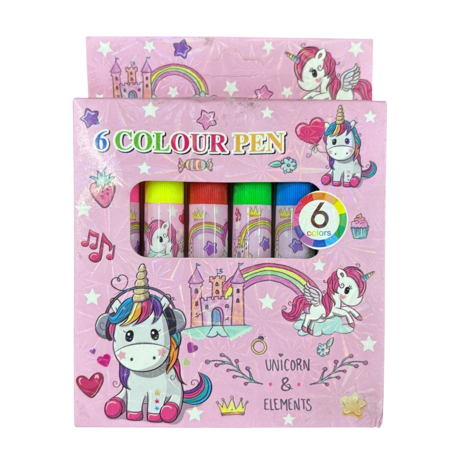 Mini Sketch Pen | Coloring Pen Set for Kids, School, Drawing, Art & Craft, Birthday Return Gifts, Students Stationery – 6 Multicolor Mini Sketch Pens in Each Pack - Apkamart #Style_Pack Of 1