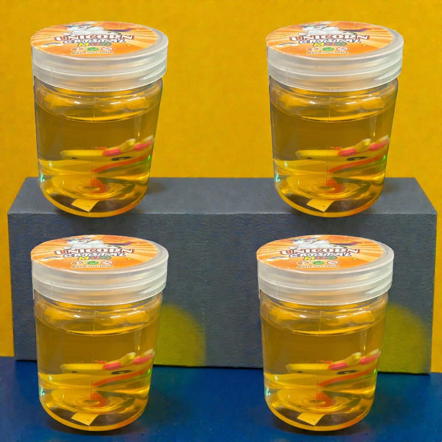 Slime for Kids Fun| DIY Slime Making Toy Non-Toxic Safe Jelly Slime Gel Creative Sensory | Play Slime Activity & Fun Entertainment - Apkamart #Style_Pack Of 4