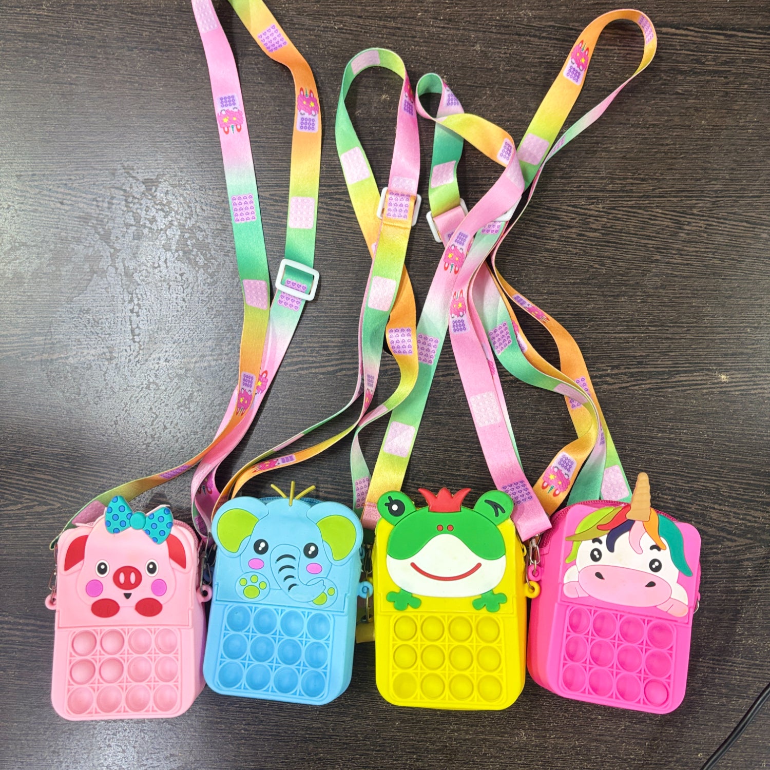 Pop It Sling Bag for Kids | Cute Push Bubble Crossbody Bag for Girls & Boys | Fidget Toy Sling Bag for School, Travel & Daily Use - Apkamart