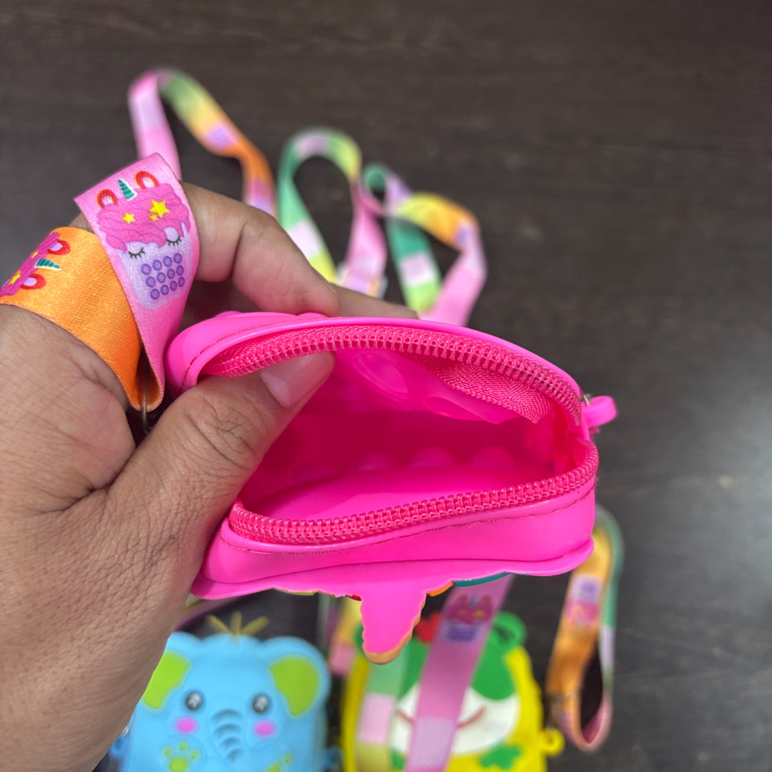 Pop It Sling Bag for Kids | Cute Push Bubble Crossbody Bag for Girls & Boys | Fidget Toy Sling Bag for School, Travel & Daily Use - Apkamart