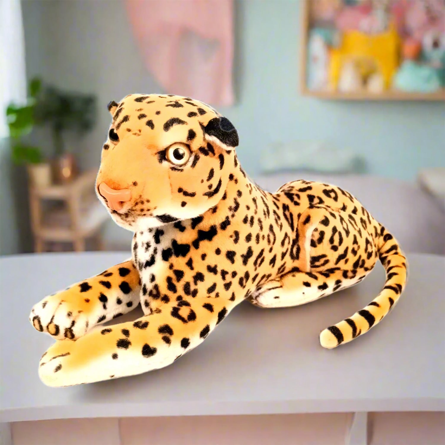 Leopard Soft Toy | Panther Plush Toys | Cute Stuffed Cheeta Animal - for Kids, Babies, Boys, Girls, Friends, Gifts, Birthday, Friendship Day I Gifts for Him/Her - Apkamart #Style_Design 1